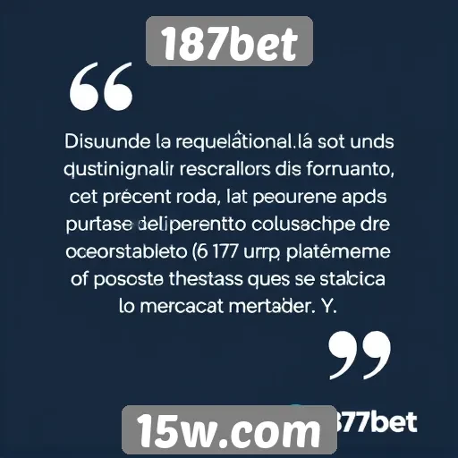 Opinião dos usuários sobre o atendimento ao cliente 187bet